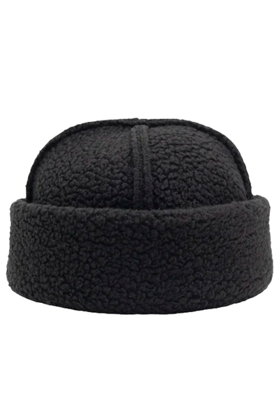 Sherpa Fleece Toque, Black