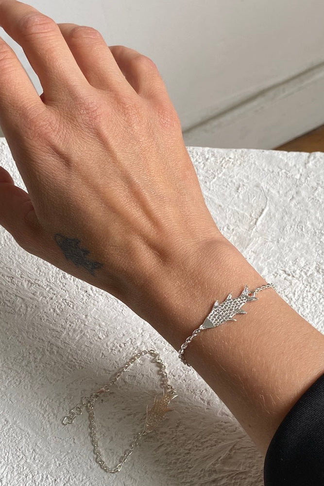 Enki Charm Bracelet, Silver