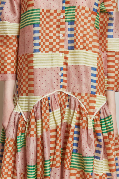 Leila Shirt Dress, Check Mate