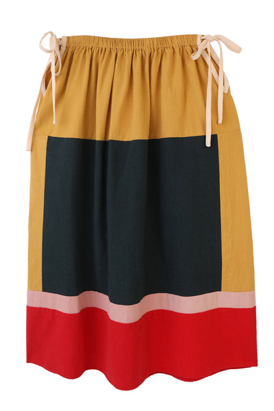 Vince Skirt, Mustard Multi
