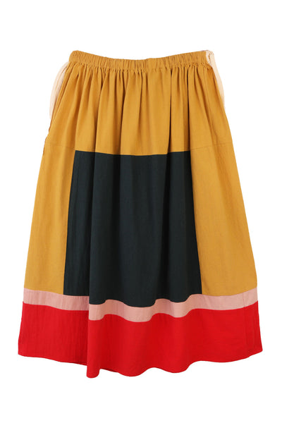 Vince Skirt, Mustard Multi