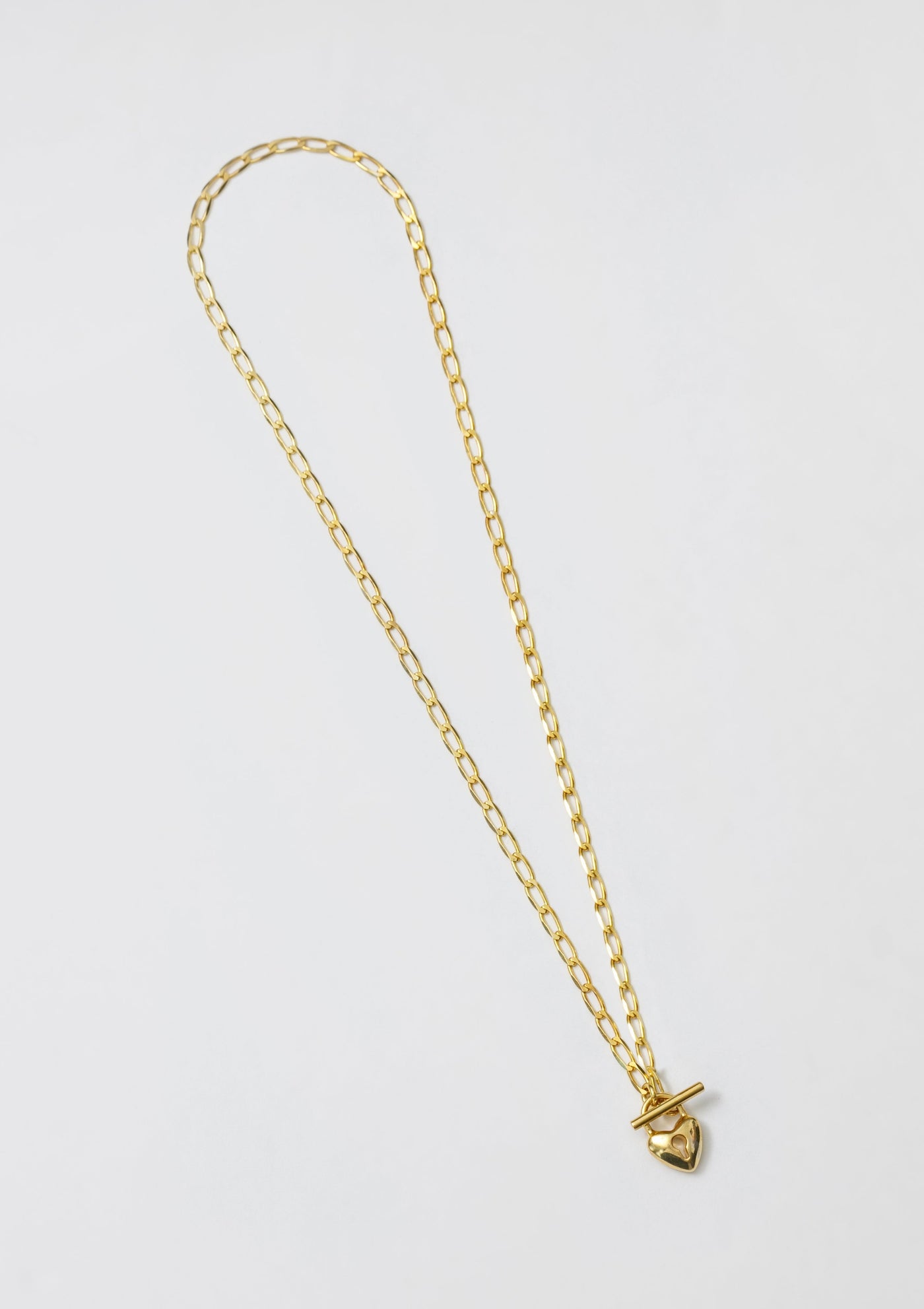 Heart Toggle Necklace, Gold