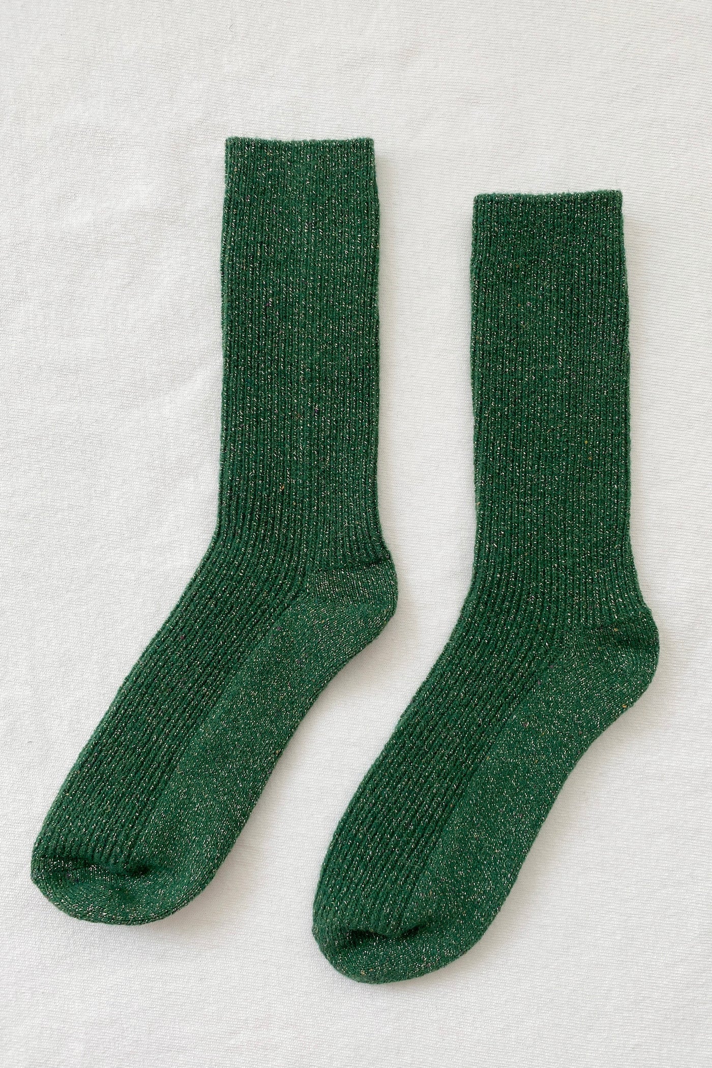 Winter Sparkle Socks, Evergreen