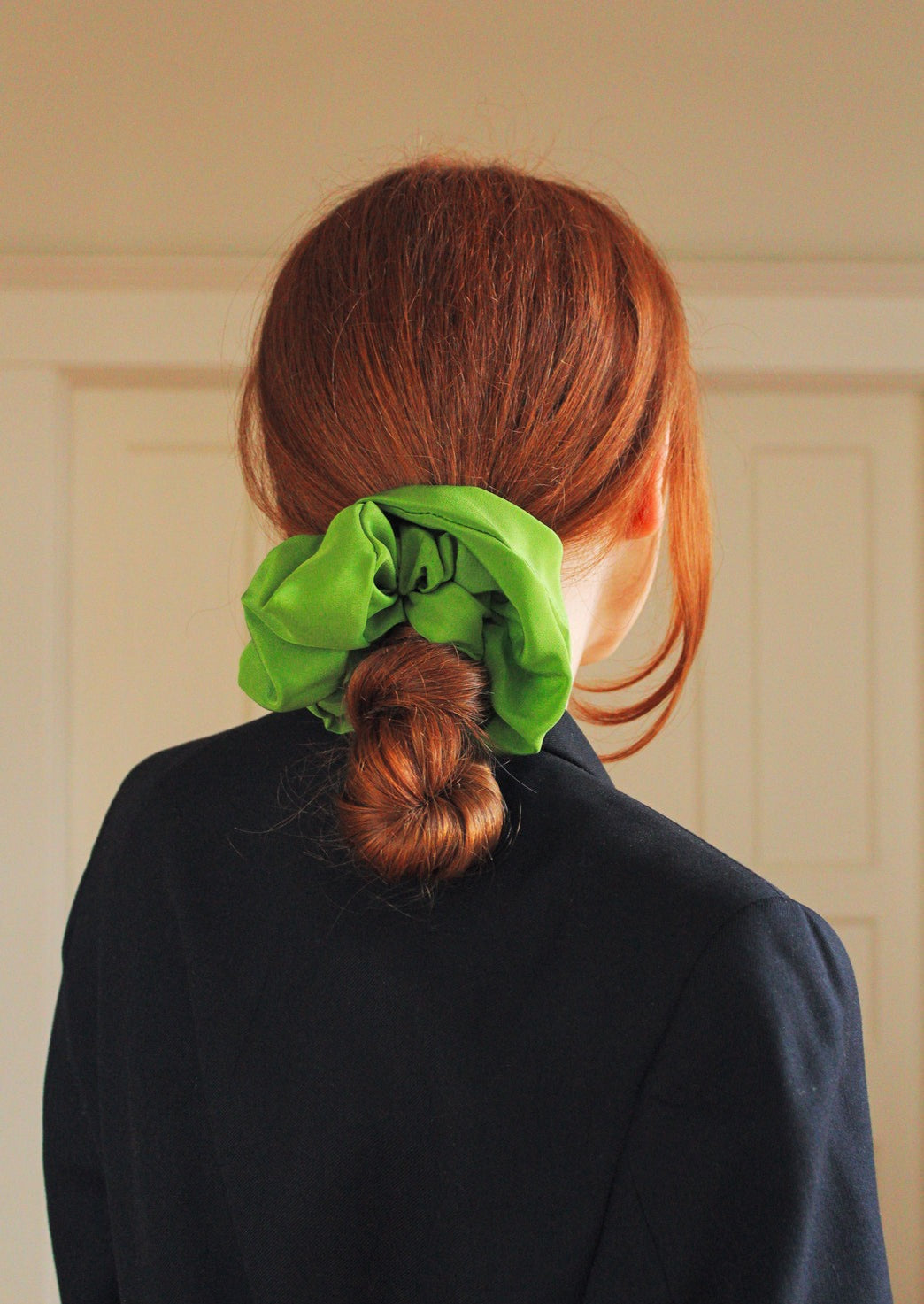 Oversized Silk Scrunchie, Pickle