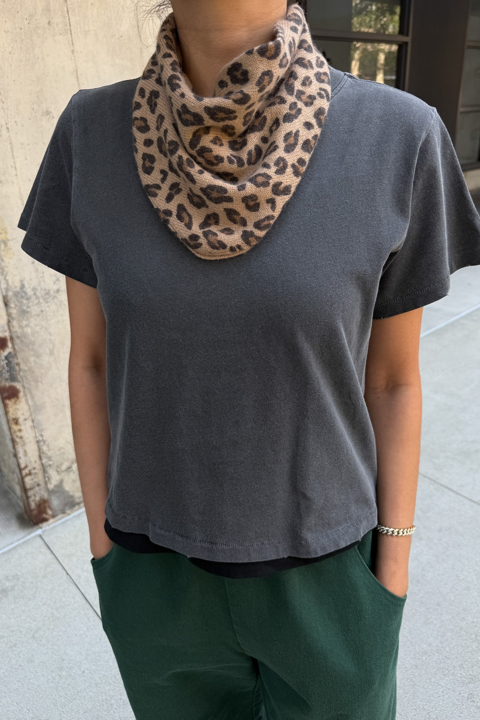 Cashmere Bandana, Leopard
