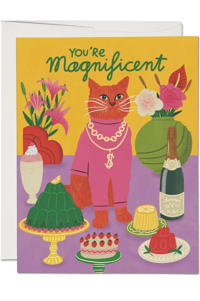 Magnificent Cat Friendship Greeting Card