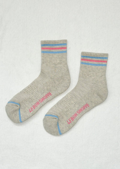 Girlfriend Socks, Bright Grey