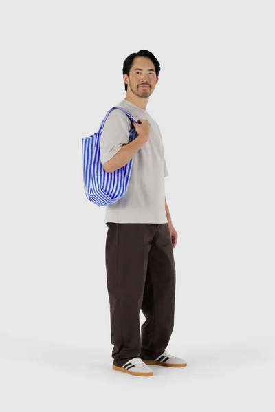 Standard Baggu, Blue Painted Stripe