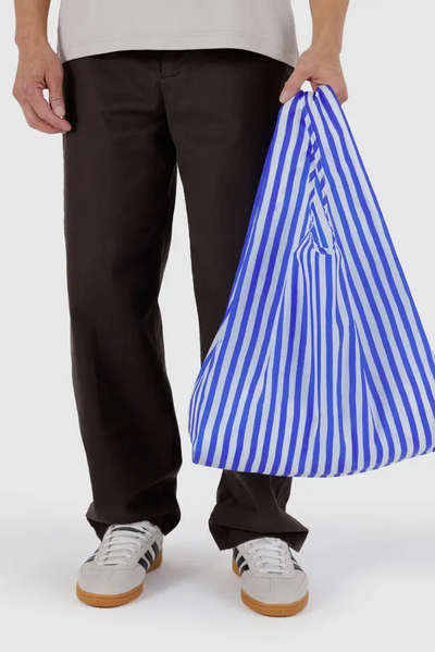 Standard Baggu, Blue Painted Stripe