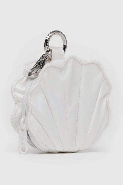 Shell Bag Charm, Pearl Metallic