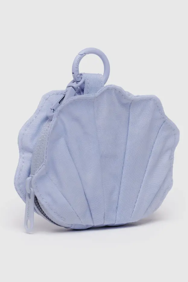 Shell Bag Charm, Lavender Grey