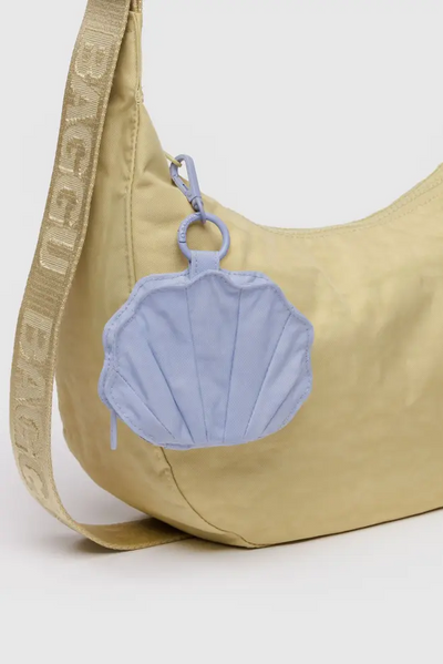 Shell Bag Charm, Lavender Grey