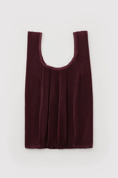 Pleated Baggu, Mahogany