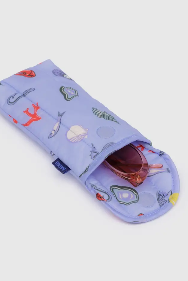 Puffy Glasses Sleeve, Sea Charms