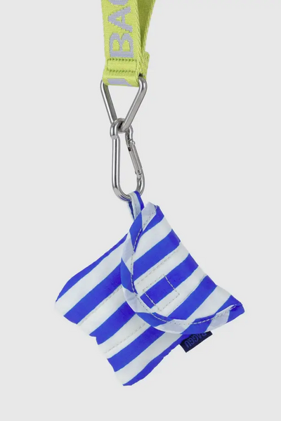 Puffy Airpods Case, Blue Painted Stripe