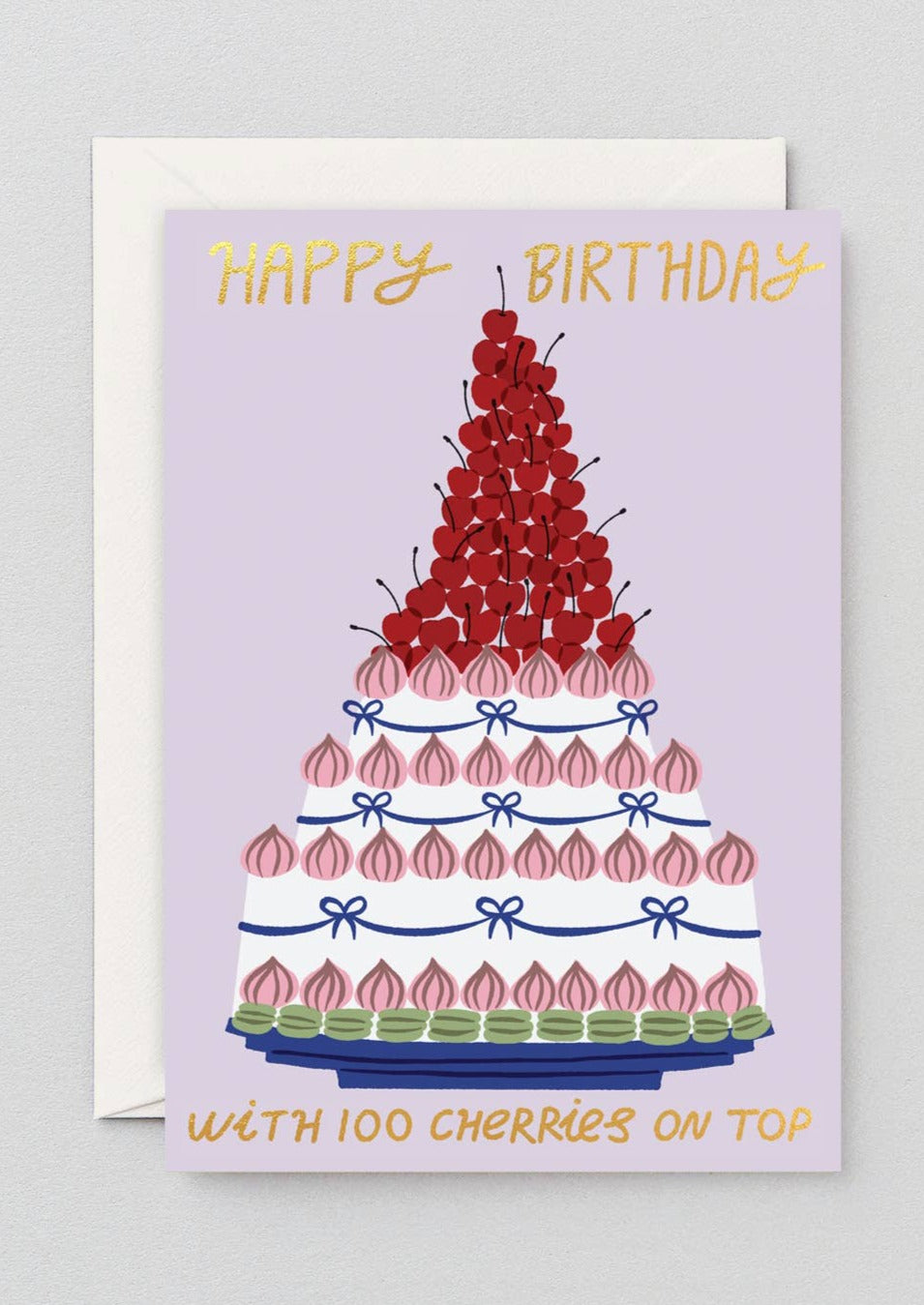 Birthday Cherries Greeting Card