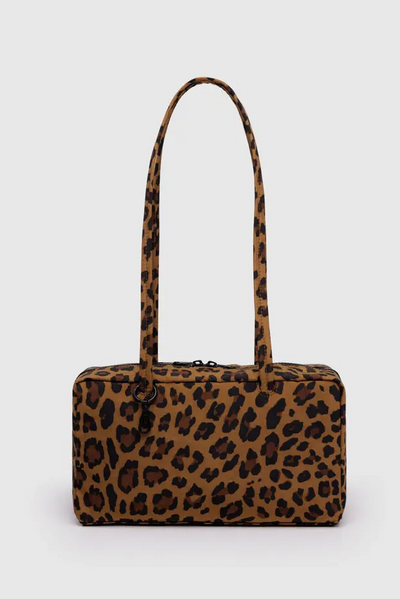 Nylon Bowler Bag, Leopard