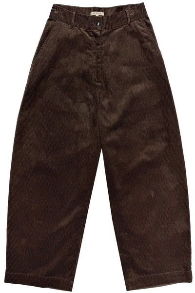 Loose Barrel Pant, Chocolate Corduroy