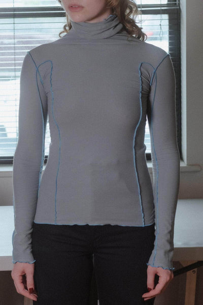 Omato Turtleneck, Bow Blue