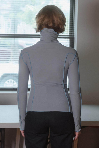 Omato Turtleneck, Bow Blue