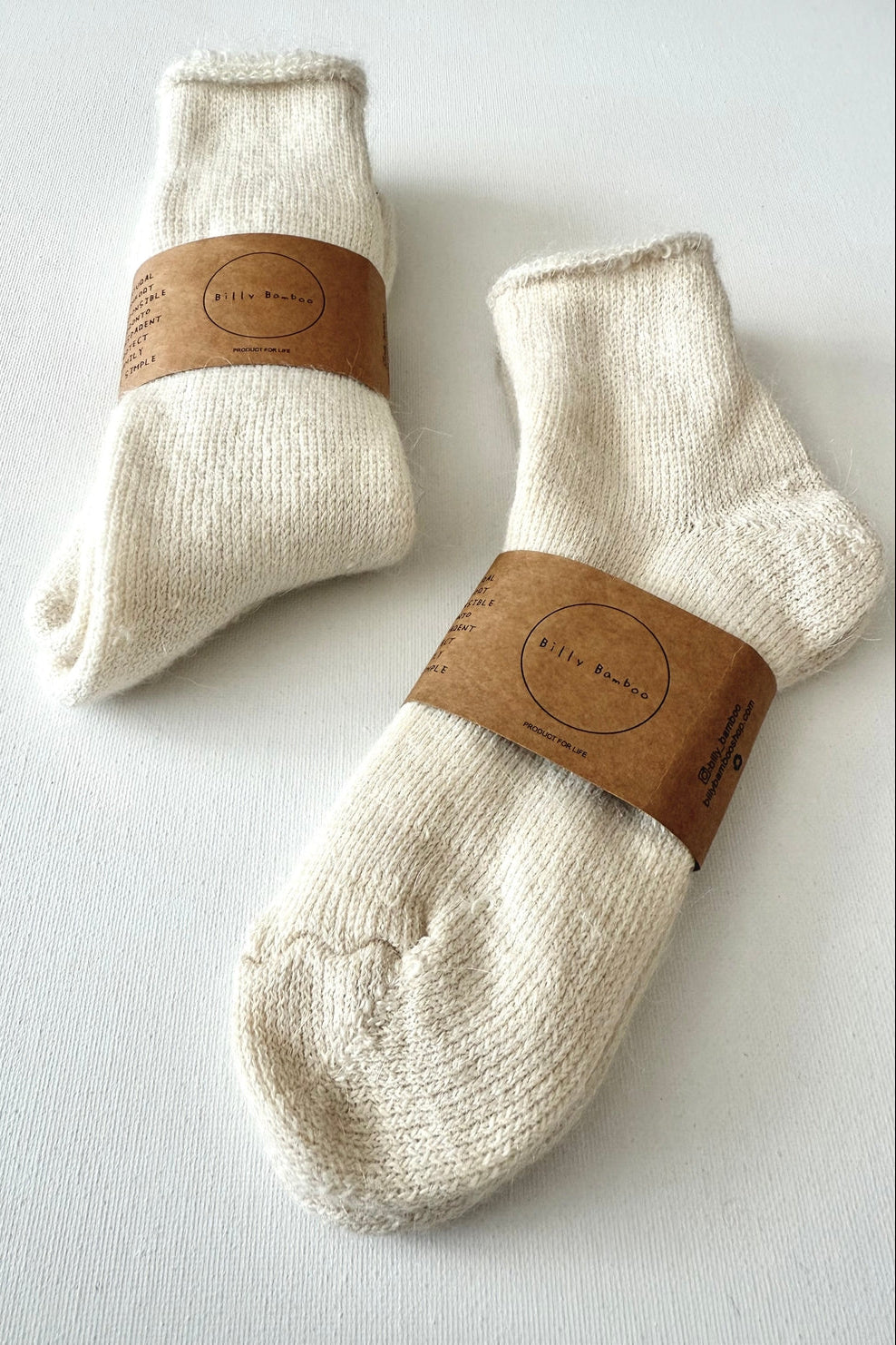 Mohair Socks, Undyed