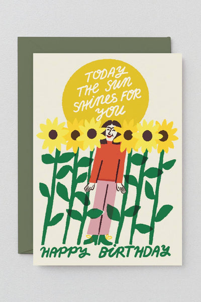 The Sun Shines For You Birthday Card