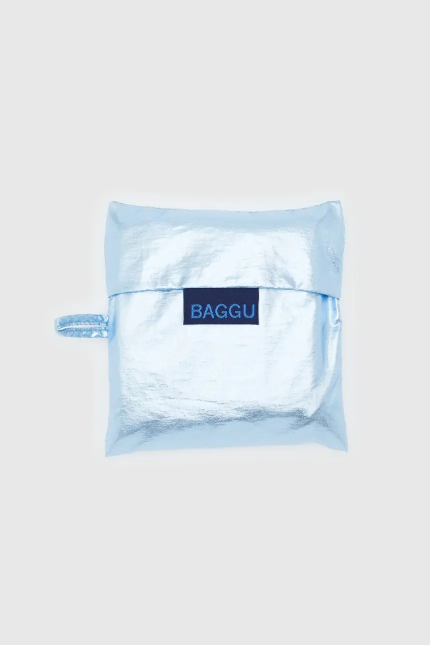 Standard Baggu, Metallic Light Blue