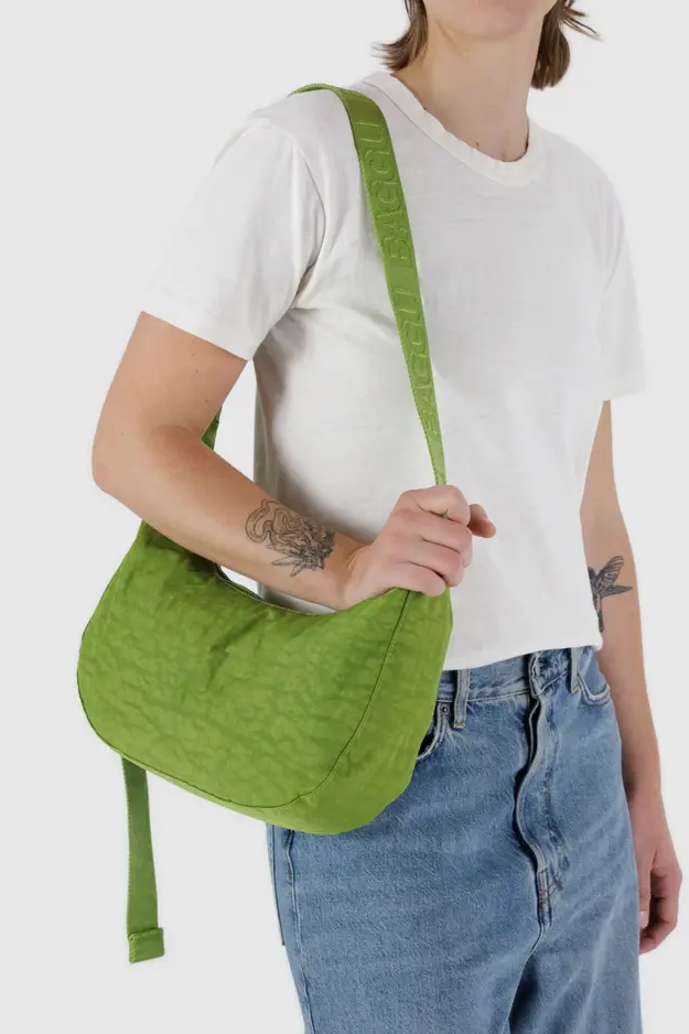 Medium Crescent Bag, Green Juice