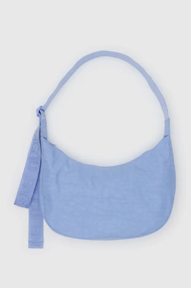 Medium Crescent Bag, French Blue