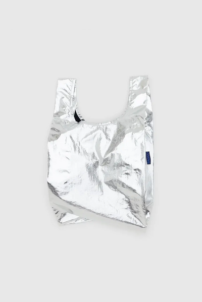 Baby Baggu, Metallic Silver