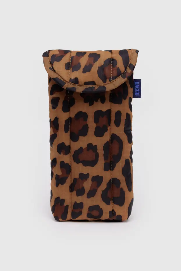 Puffy Glasses Sleeve, Leopard