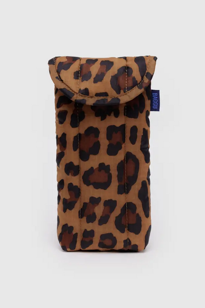 Puffy Glasses Sleeve, Leopard