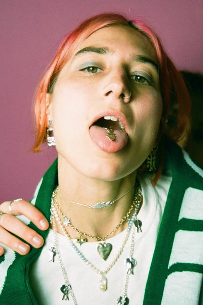 Enki Choker Necklace, Silver