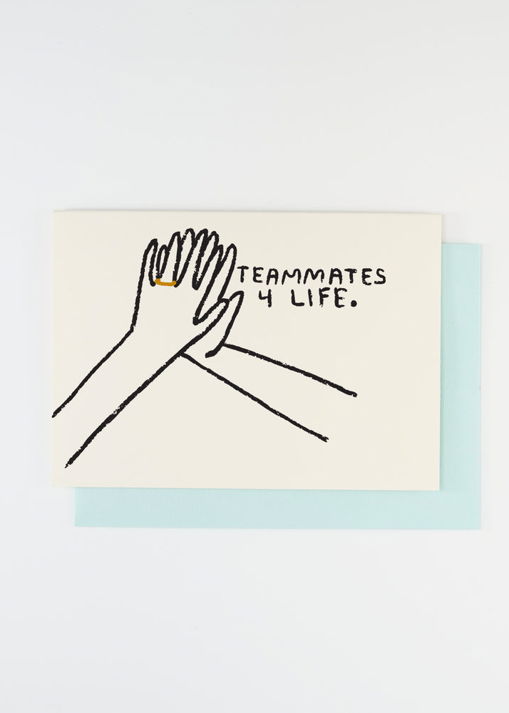 Teammates For Life Greeting Card
