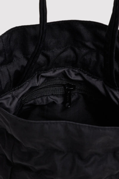 Nylon Drawstring Bag, Black