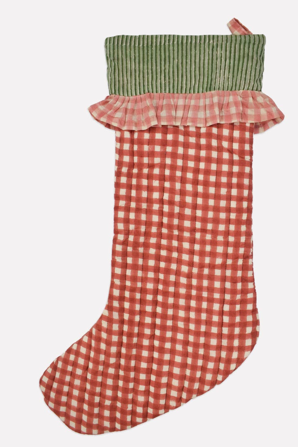 Christmas Stocking, Gingham Ginger