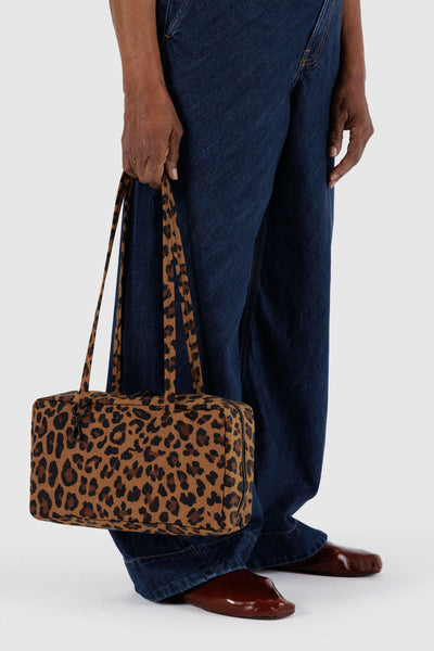 Nylon Bowler Bag, Leopard