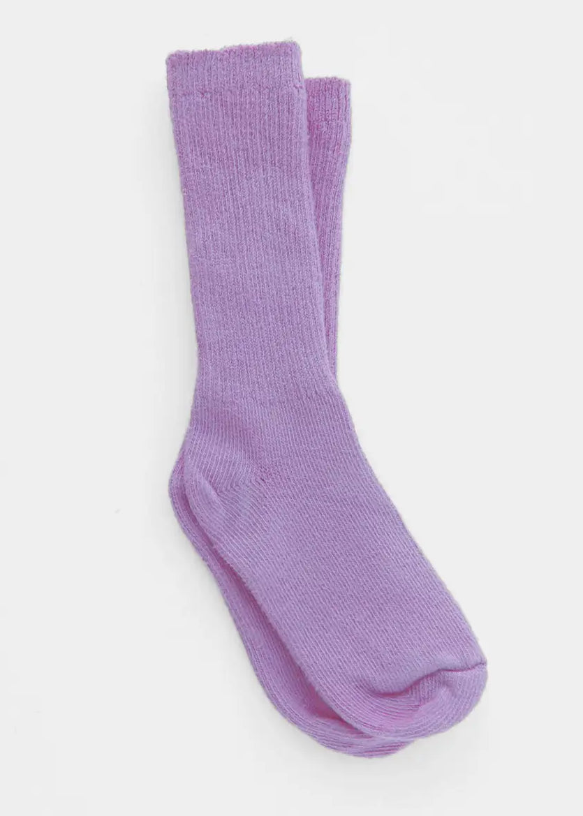 Dyed Cotton Socks, Lavender