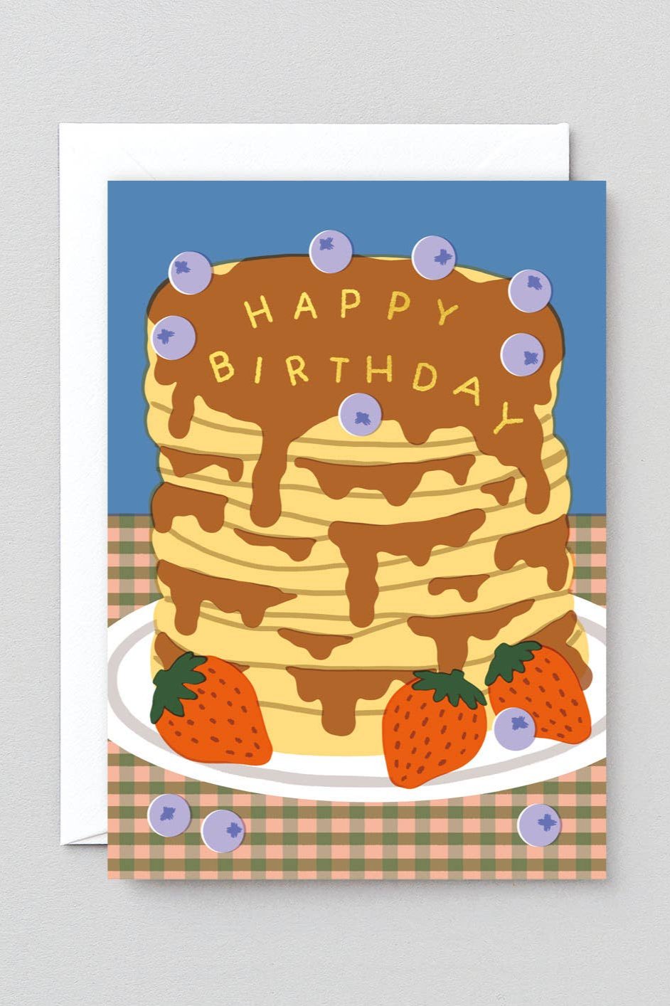 Happy Birthday Pancakes Greeting Card