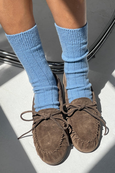 Classic Cashmere Socks, Bluebell