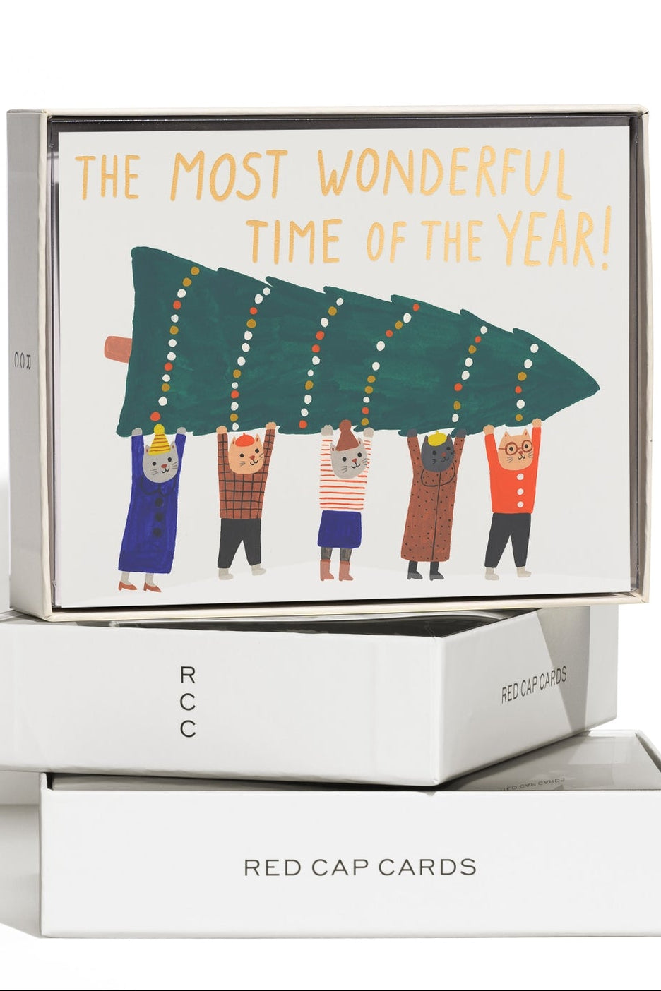 Wonderful Christmas Kitties Greeting Card