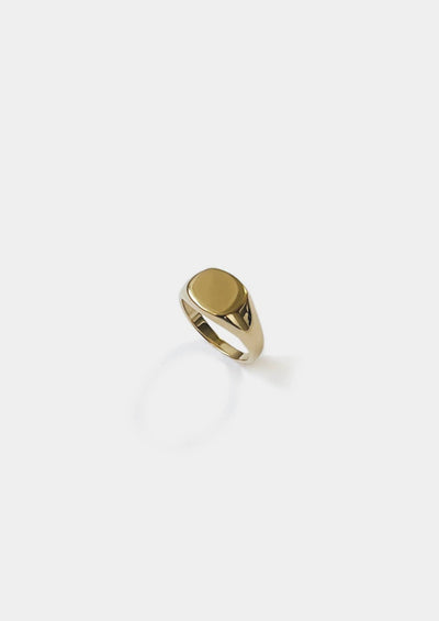 Eden Signet Ring, Gold Vermeil