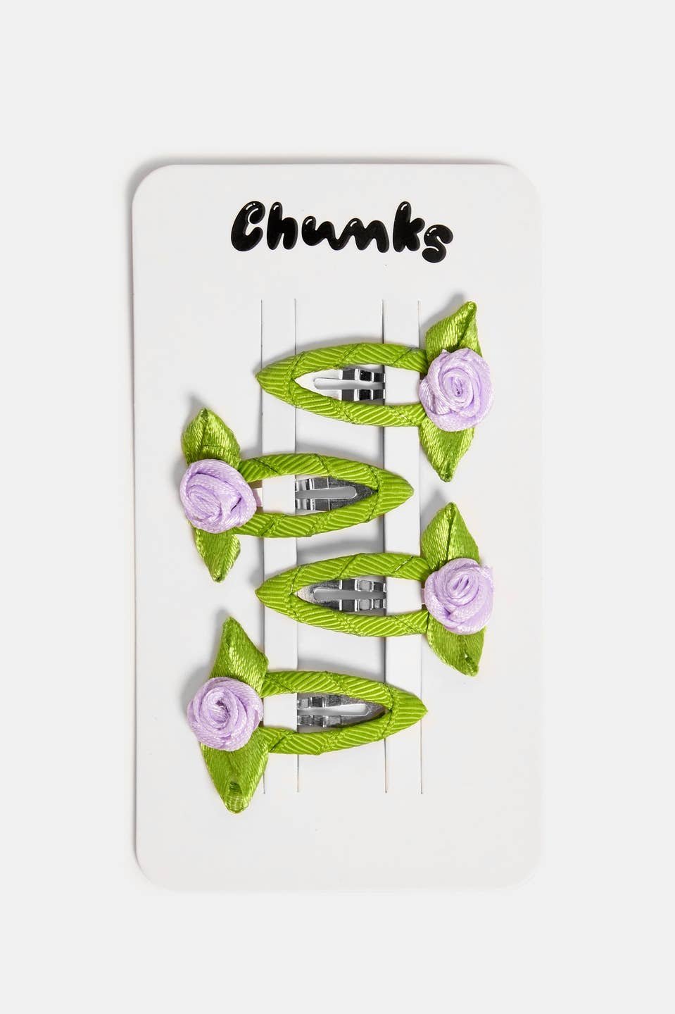 Rosette Snap Clips, Lilac