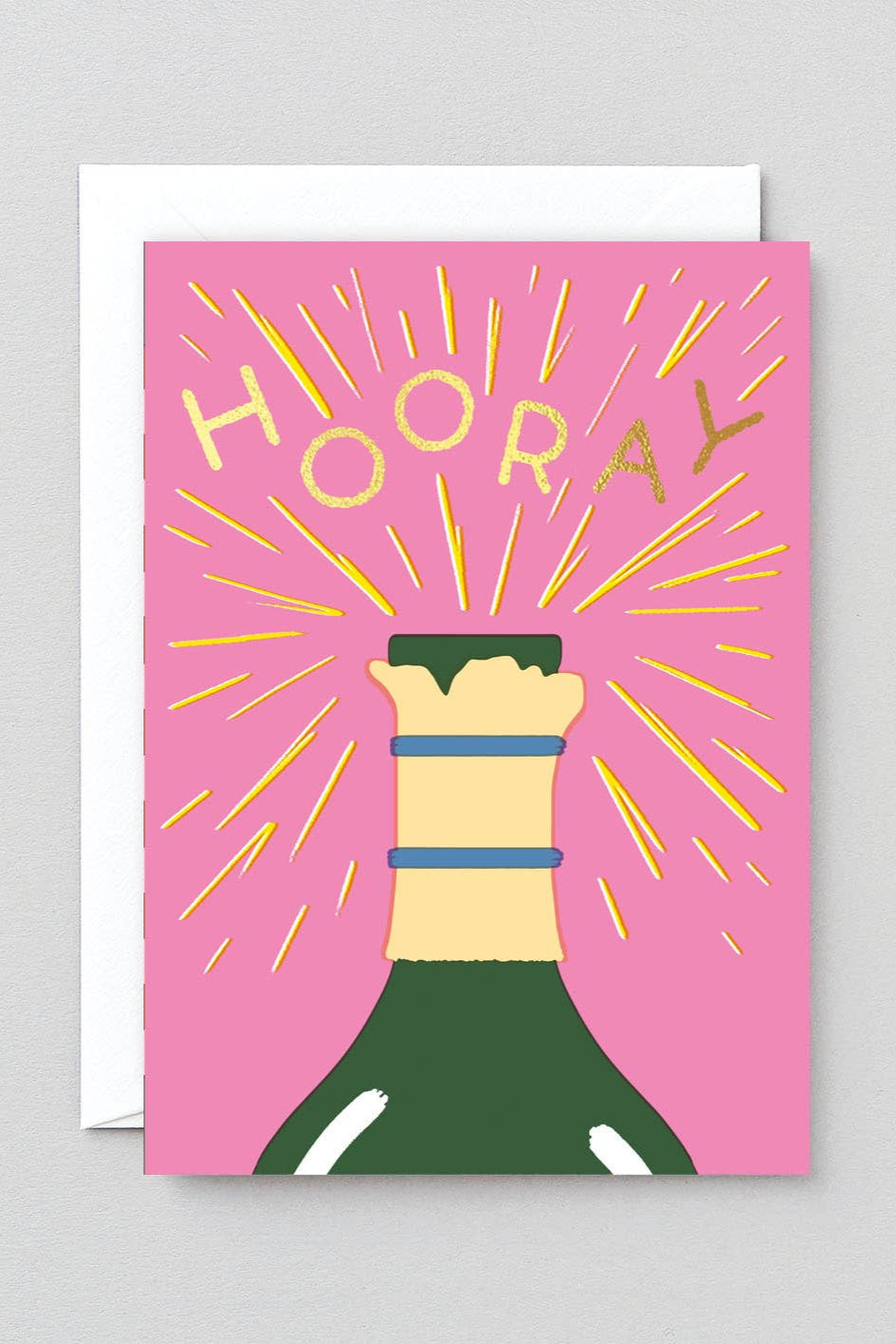 'Hooray Champagne' Greeting Card