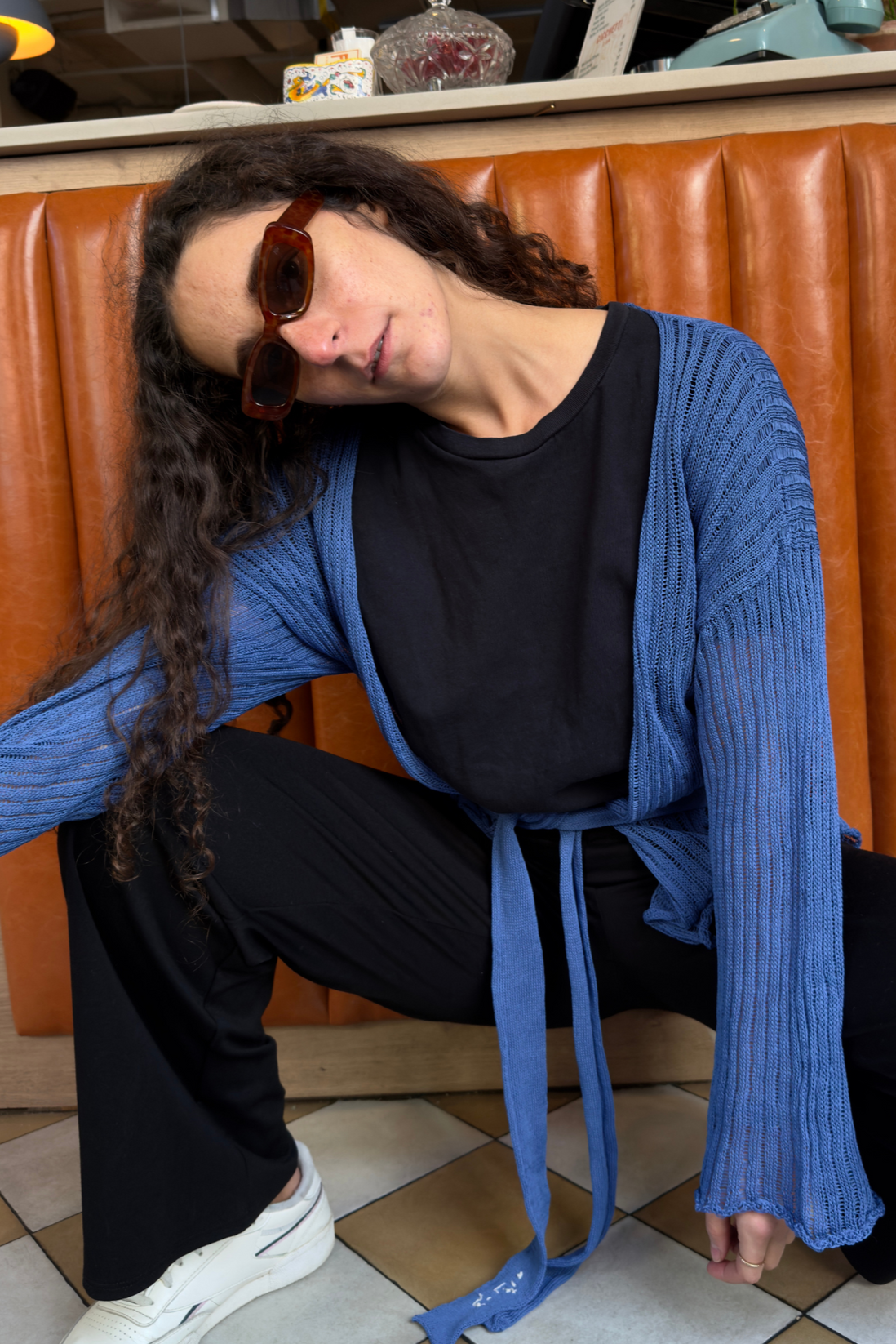 Darya Cardigan, Blue