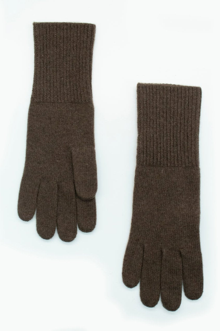 Cashmere Gloves, Chocolate