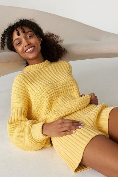 The Delčia Sweater, Lemon