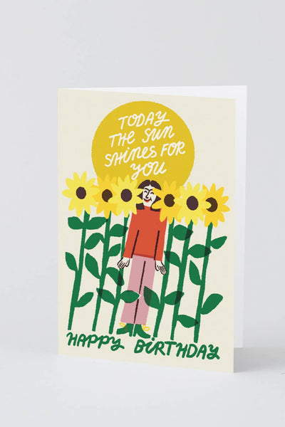The Sun Shines For You Birthday Card