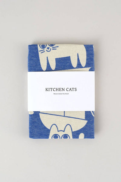Kitchen Cats Cotton Tea Towel