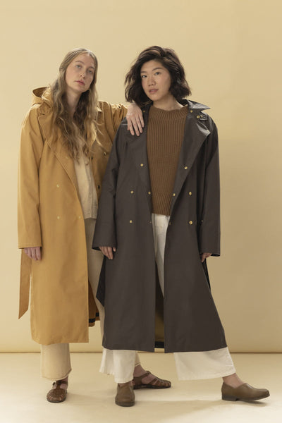 Boheme Trench Rain Coat, Obsidian
